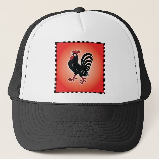Rooster Attitude Trucker Hat (Front)