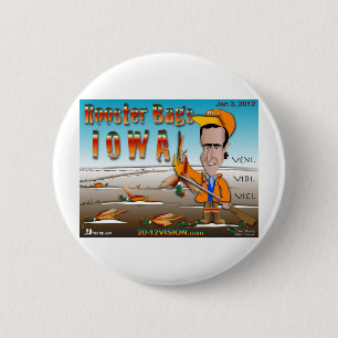 Rooster Bags Iowa 6 Cm Round Badge