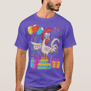 Rooster Birthday Gift Kids Birthday T-Shirt