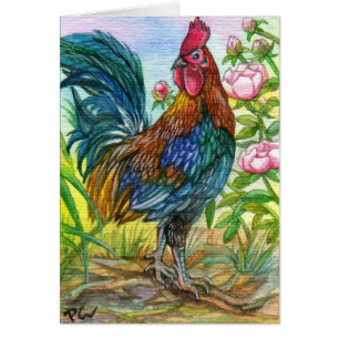 Rooster By The Garden