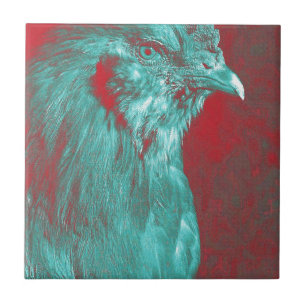 Rooster Ceramic Tile