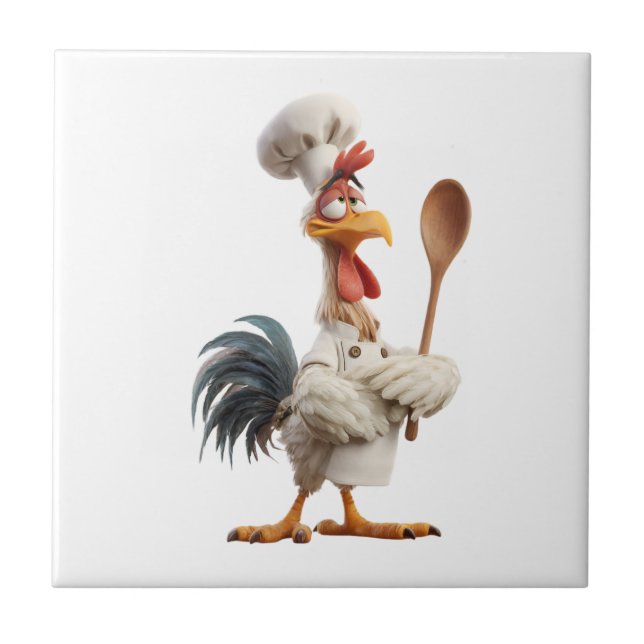 Rooster Ceramic Tile (Front)