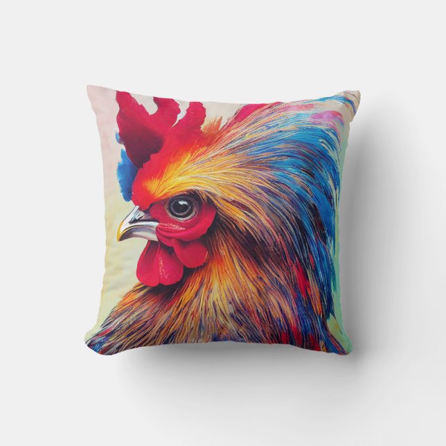 Rooster Chicken Animal Discovery Adventure Nature  Cushion (Front)