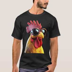 Rooster Chicken Daddy Henhouse Farm Dad Papa Coop T-Shirt