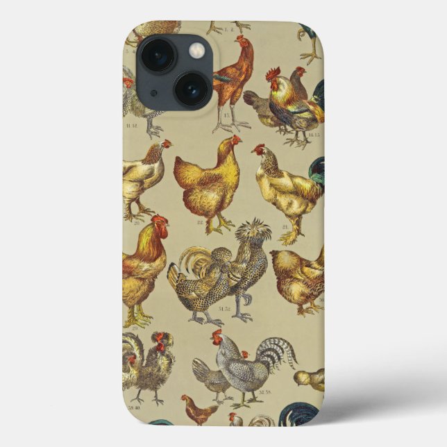 Rooster Chicken Farm Country Animal Case-Mate iPhone Case (Back)