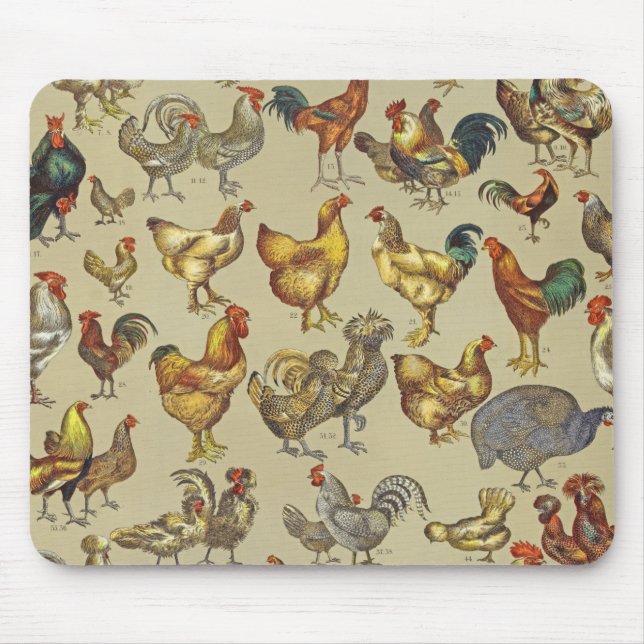 Rooster Chicken Farm Country Animal Mouse Pad (Front)
