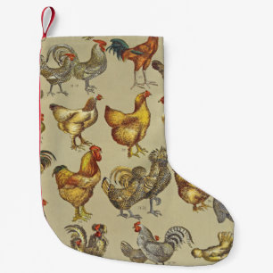 Rooster Chicken Farm Country Animal Small Christmas Stocking