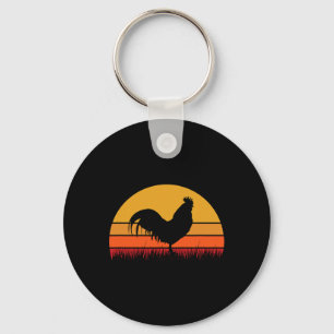 Rooster Chicken - Farm Farming Farmer Ckyard Cute Key Ring