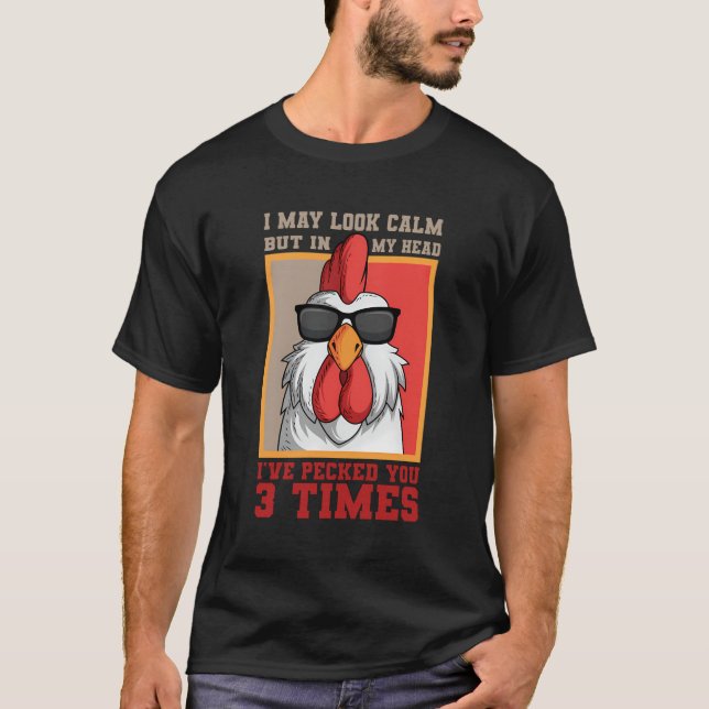 Rooster Chicken Farmers Farm Poultry Lover T-Shirt (Front)