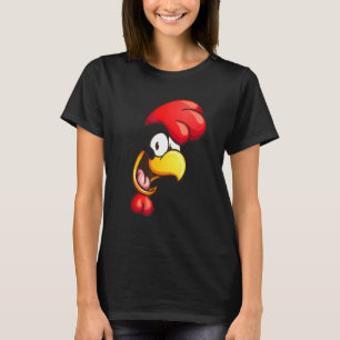 Rooster Chicken Happy Cute Animal Farmer Farm T-Shirt