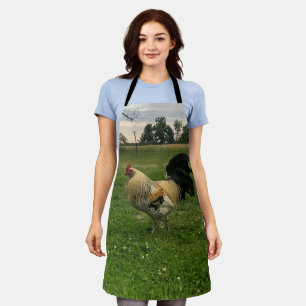 Rooster Chicken On the Farm Photo Apron
