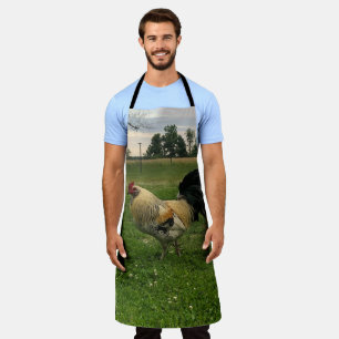 Rooster Chicken On the Farm Photo Apron