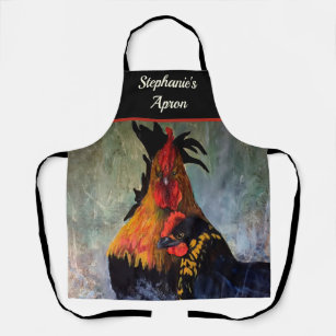 Rooster Chicken Personalised Apron