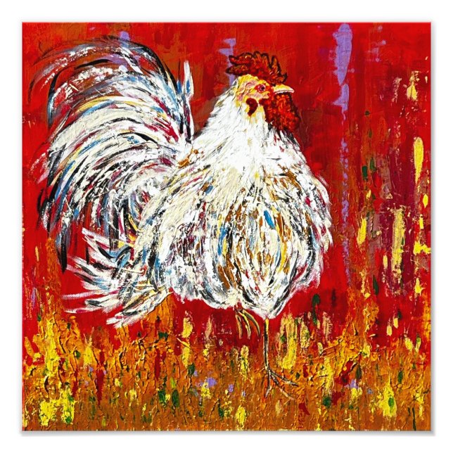 Rooster Chicken Print (Front)