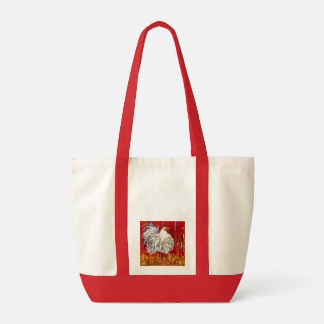 Rooster Chicken Tote Bag (Back)