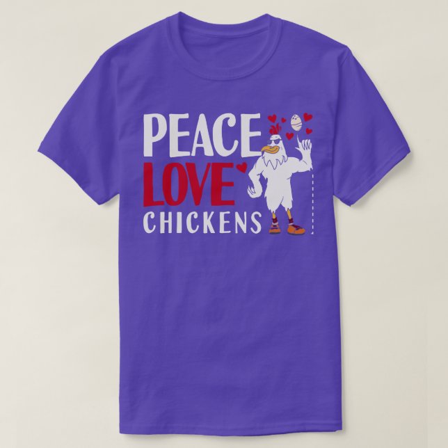 Rooster  Chickens T-Shirt (Design Front)