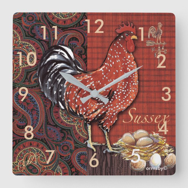 rooster clock (Front)