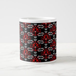 Rooster Cockerel Scandinavian Folk Art Large Coffee Mug