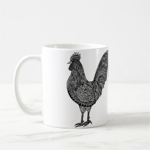 rooster coffee cup