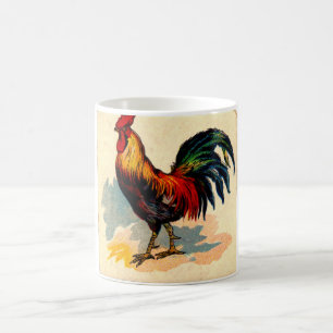 rooster coffee mug