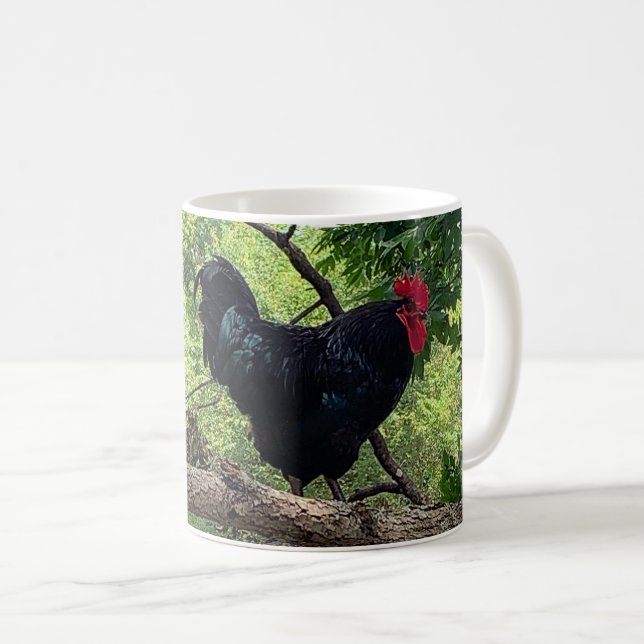 Rooster Coffee Mug (Front Right)