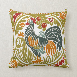 Rooster College Cushion