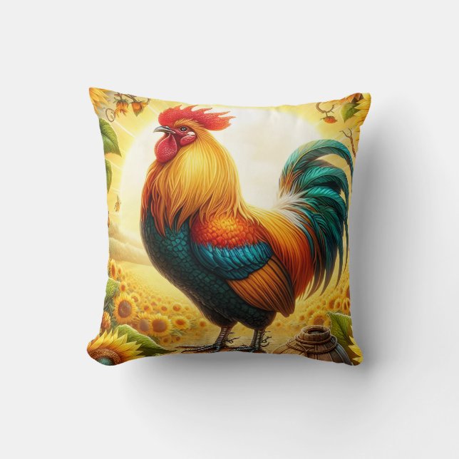 Rooster Cushion (Front)