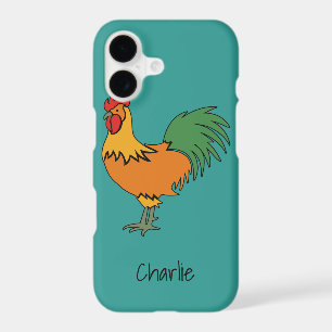 Rooster custom text & colour phone cases