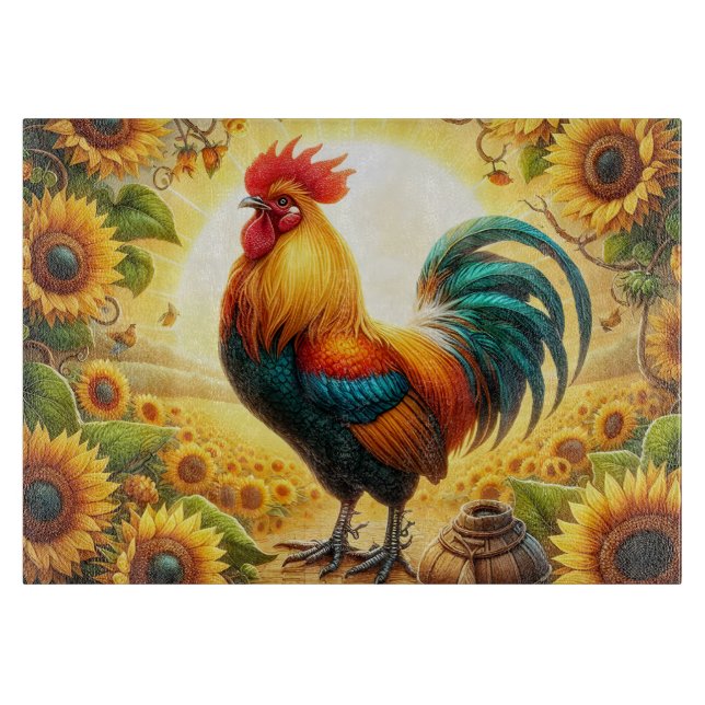 Rooster Cutting Board (Front)