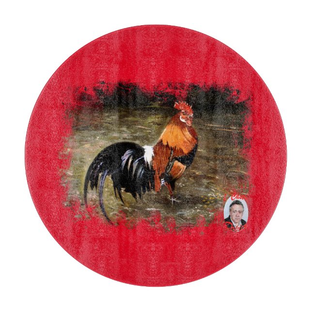 Rooster Cutting Board (Front)