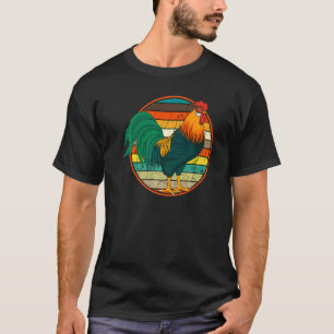 Rooster Distressed Retro Vintage Chicken Farm Poul T-Shirt