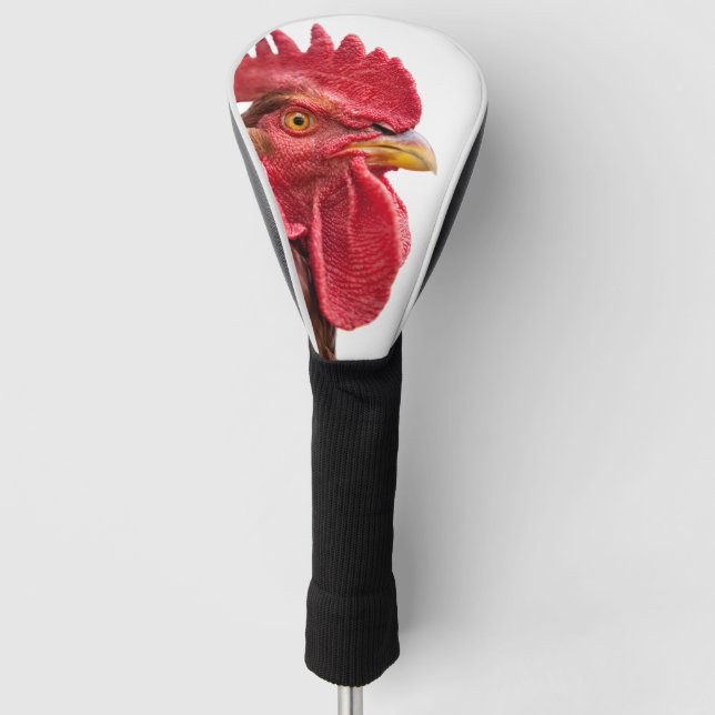 Rooster Face Golf Head Cover (Front)