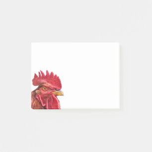 Rooster Face Post-it Notes