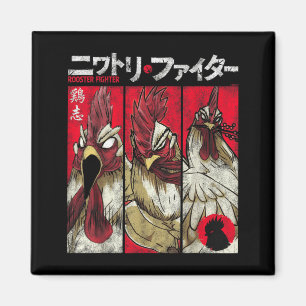 Rooster Fighter Keiji Portrait Panels Manga Anime Magnet