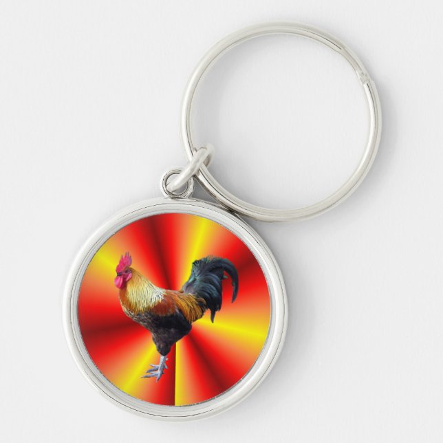 Rooster flash key ring (Front)