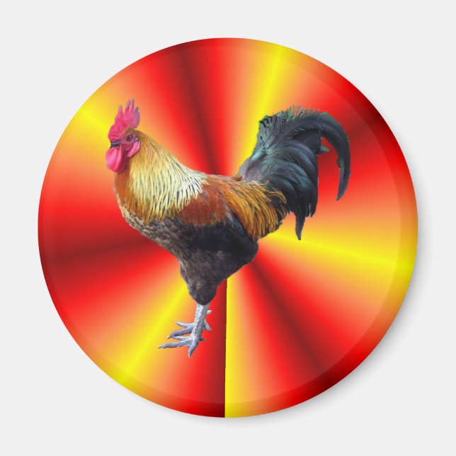 Rooster flash magnet (Front)