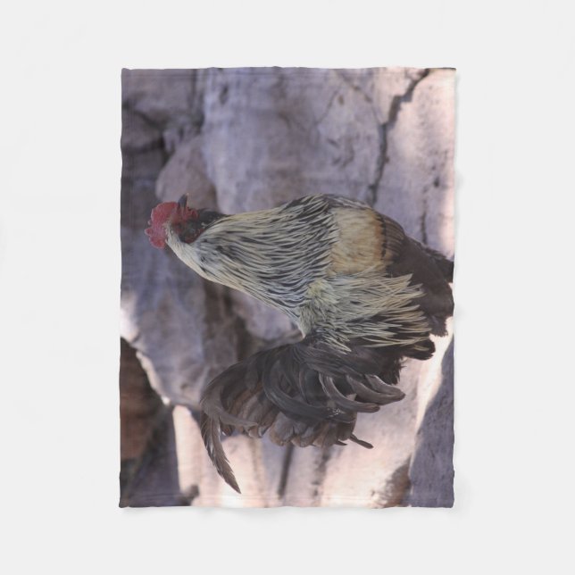 Rooster Fleece Blanket (Front)