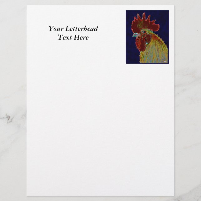 Rooster:  Freestyle Head (Front)