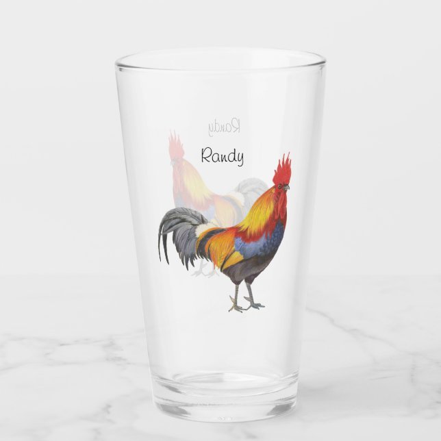 Rooster Glass (Front)