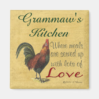 Rooster Grammaw's Kitchen Refrigerator Magnet