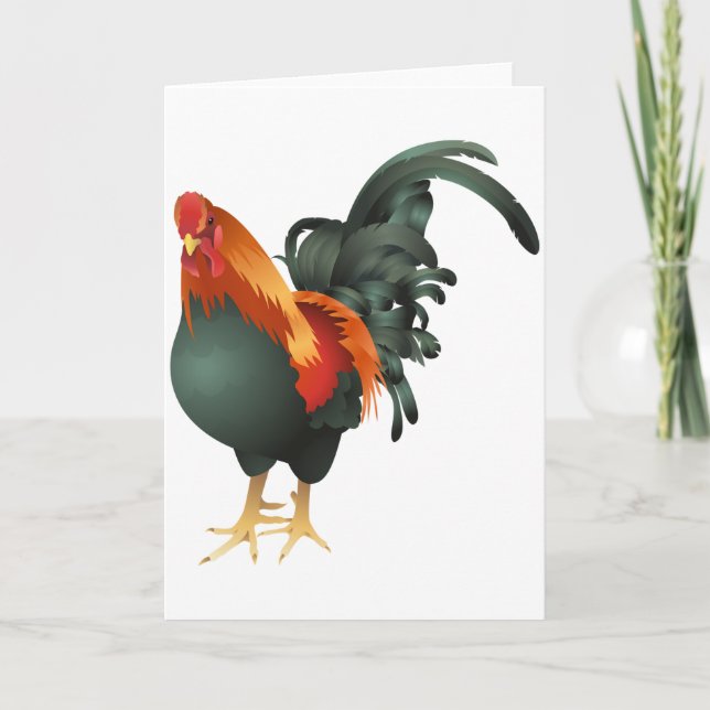Rooster Greeting Cards (Front)