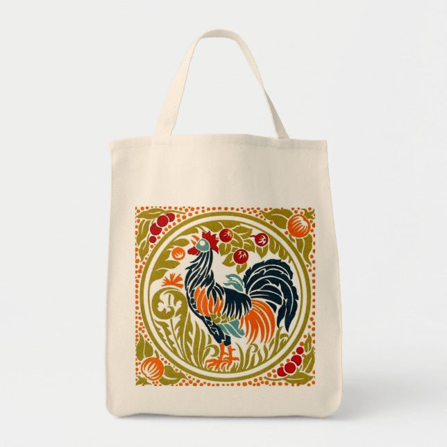 Rooster Grocery Tote (Front)