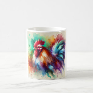 Rooster in Watercolor Art 170724AREF138 - Watercol Coffee Mug