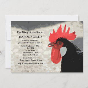 Rooster Invitation