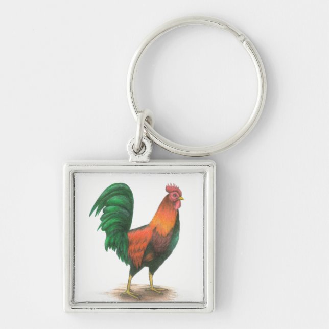 Rooster Keychain (Front)