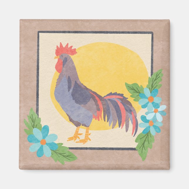 Rooster Kitchen Magnet (Front)