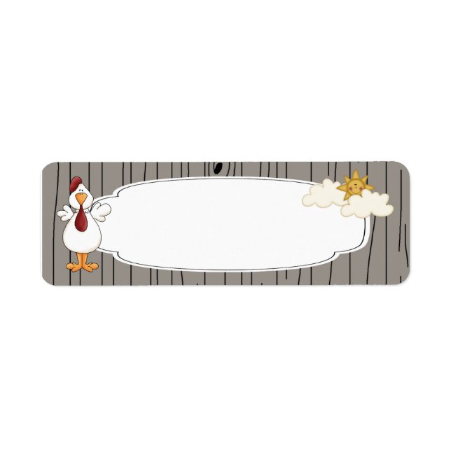 Rooster Label Return Address Label (Front)