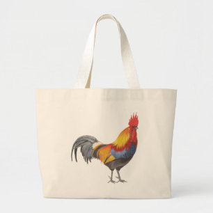 Rooster Large Tote Bag
