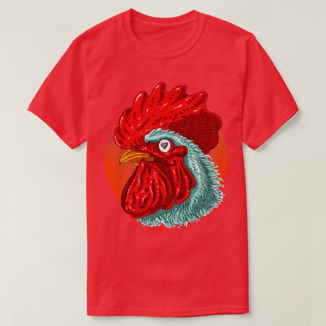 Rooster Love T-Shirt (Design Front)