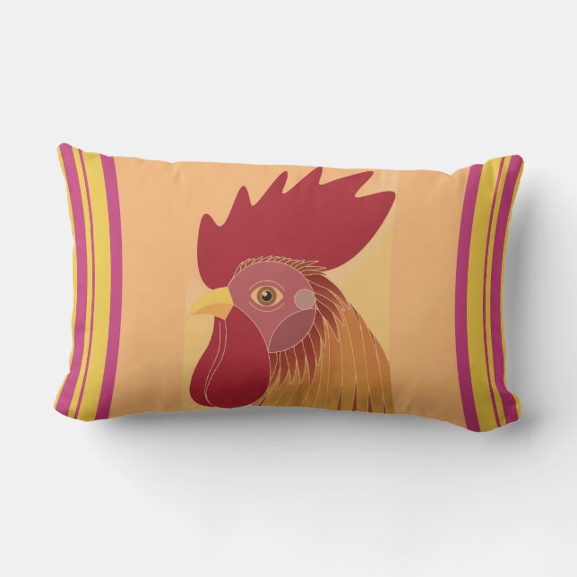 Rooster Lumbar Cushion (Back)